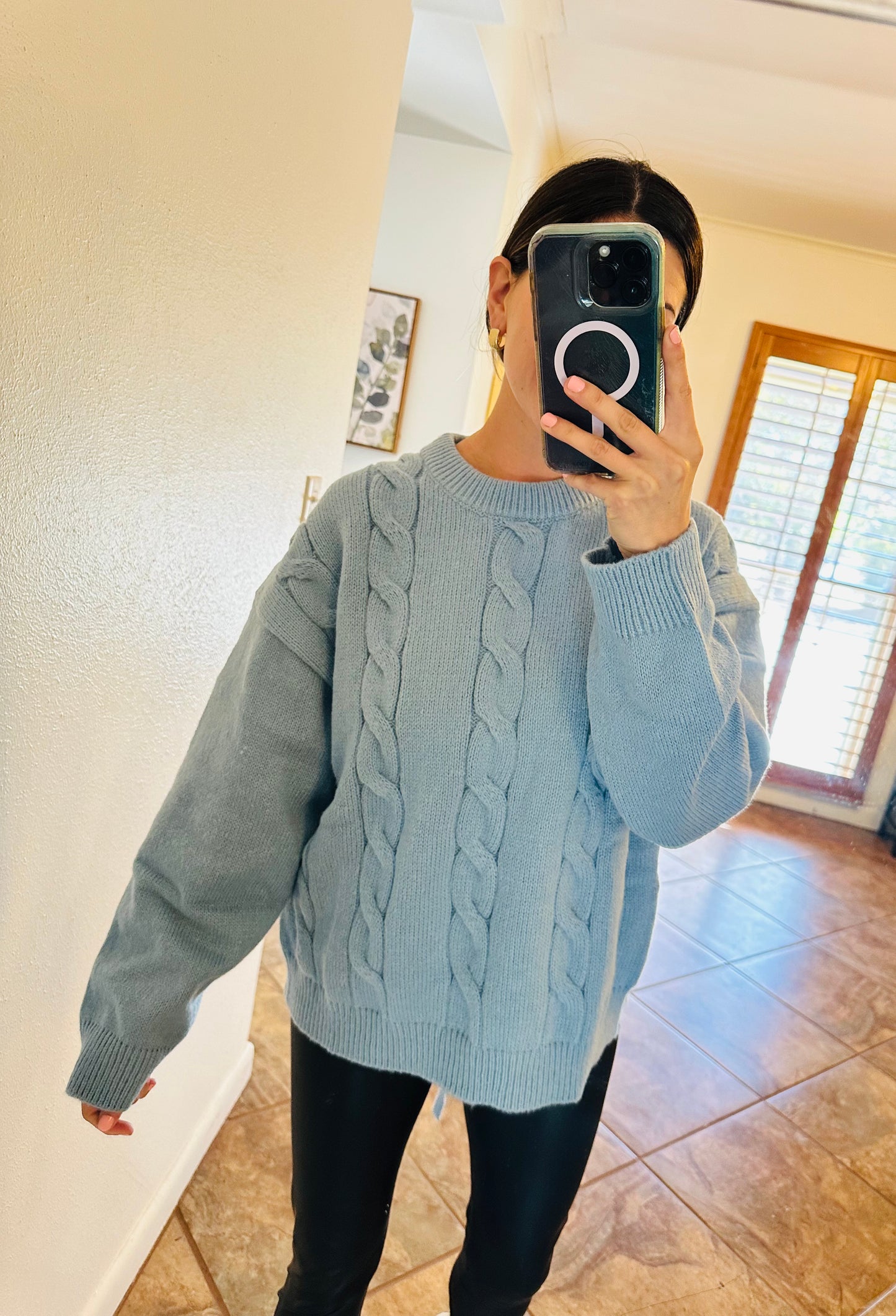 Ice Blue Sweater