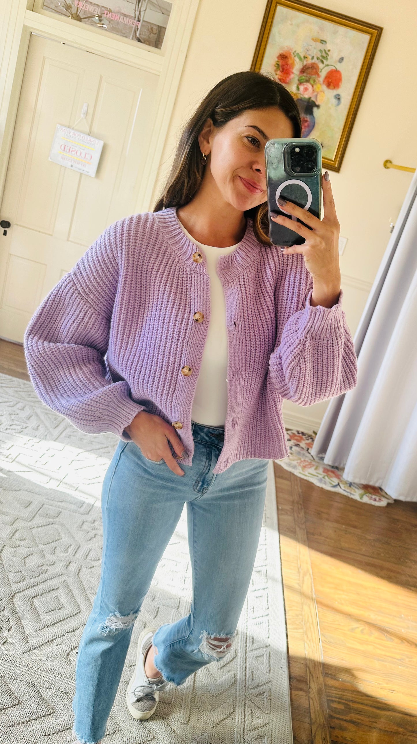 Lilac Cardigan