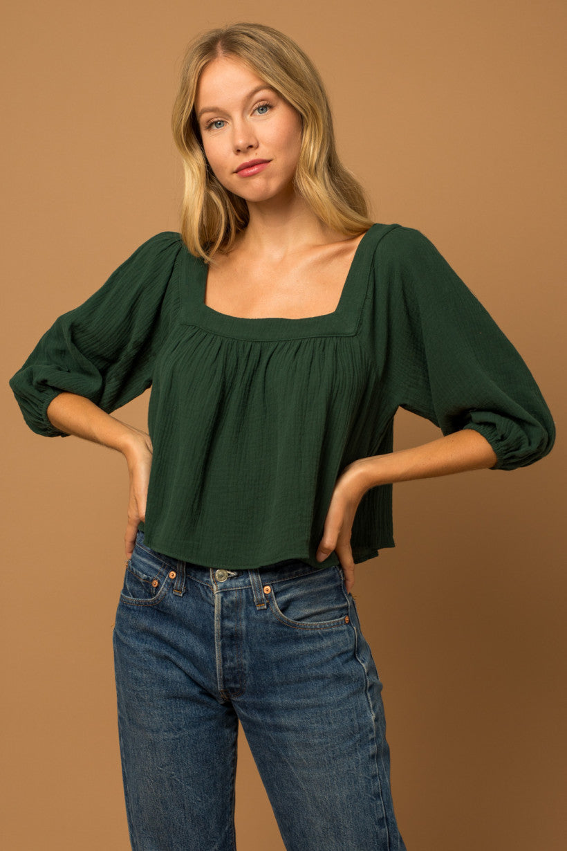 Square Neck Blouse